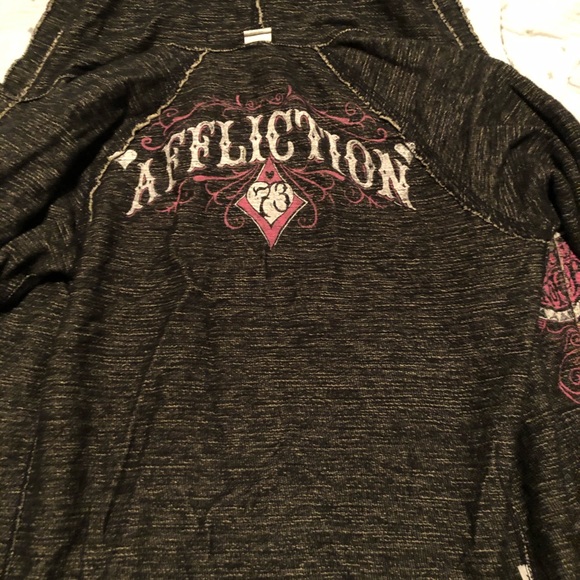 Affliction reversible zip up - Picture 3 of 4